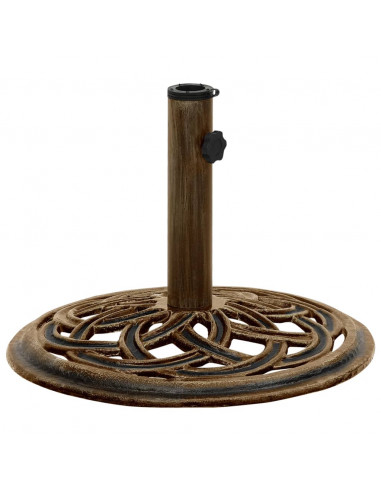 Base per Ombrellone Bronzo 44x44x31 cm in Ghisa