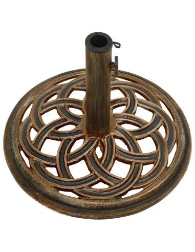 Base per Ombrellone Bronzo 44x44x31 cm in Ghisa