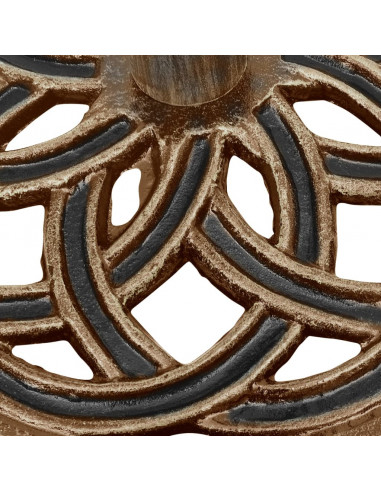 Base per Ombrellone Bronzo 44x44x31 cm in Ghisa