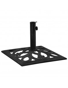 Base per Ombrellone Nera 47x47x33 cm in Ghisa 2
