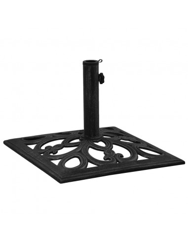 Base per Ombrellone Nera 47x47x33 cm in Ghisa