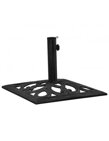 Base per Ombrellone Nera 47x47x33 cm in Ghisa