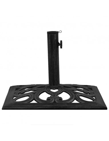 Base per Ombrellone Nera 47x47x33 cm in Ghisa