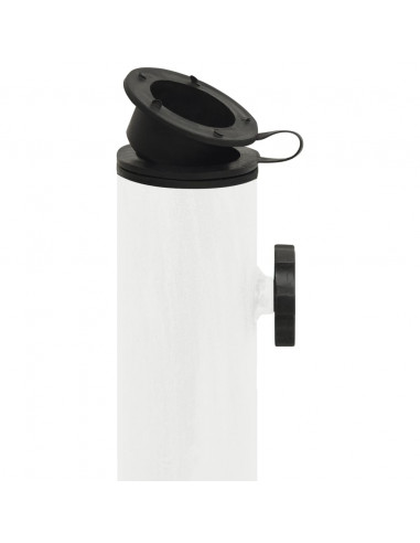 Base per Ombrellone Bianca 44x44x31 cm in Ghisa