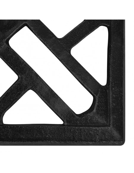 Base per Ombrellone Nera 44x44x31 cm in Ghisa
