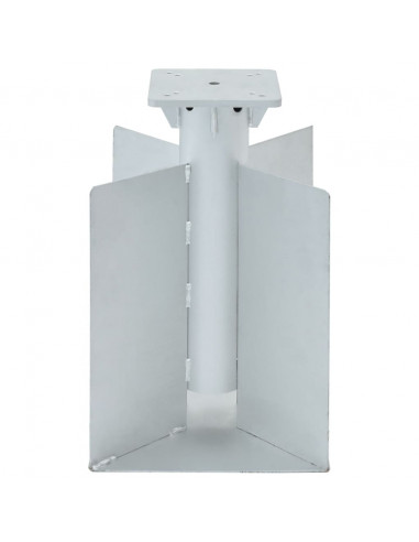 Base per Ombrellone Interrata Argento 27,5x27,5x45 cm Acciaio