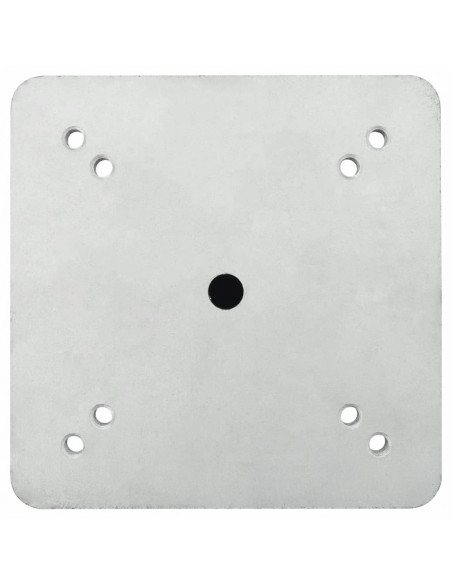 Base per Ombrellone Interrata Argento 16x16x39,5 cm Acciaio
