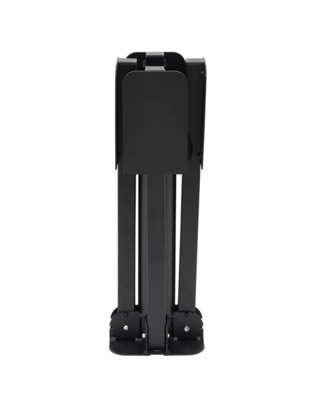 Base Pieghevole Ombrellone Palo Ø38/48 mm Nero Lucido Acciaio