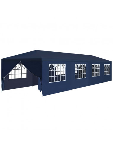 Gazebo da Giardino 3x12 m Blu