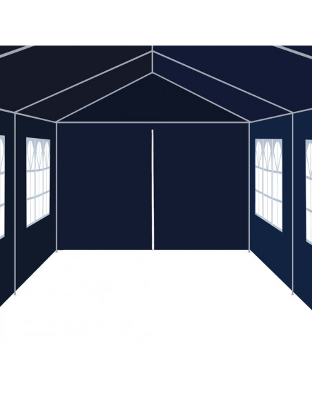 Gazebo da Giardino 3x12 m Blu