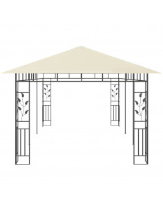 Gazebo con Zanzariera 6x3x2,73 m Crema