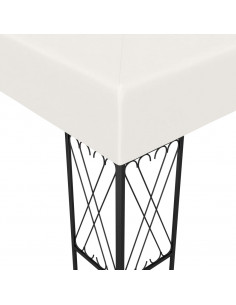 Gazebo 3x4 m Crema in Tessuto