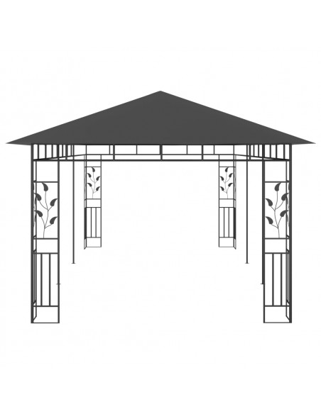 Gazebo con Zanzariera 6x3x2,73 m Antracite