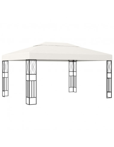 Gazebo 3x4 m Crema in Tessuto