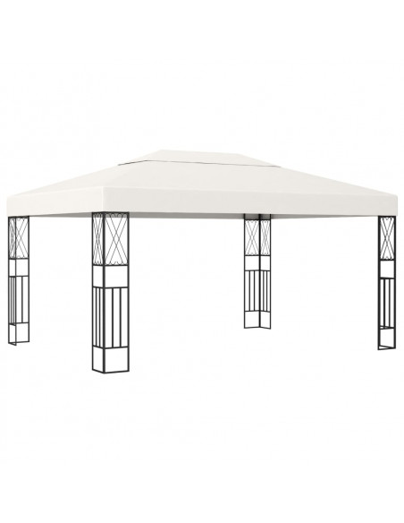 Gazebo 3x4 m Crema in Tessuto
