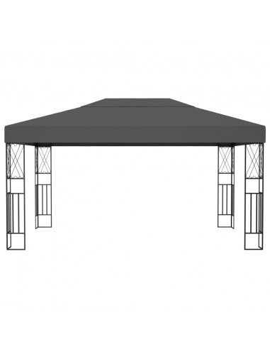 Gazebo 3x4 m Antracite in Tessuto