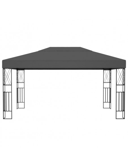 Gazebo 3x4 m Antracite in Tessuto
