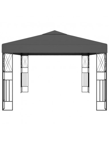 Gazebo 3x4 m Antracite in Tessuto