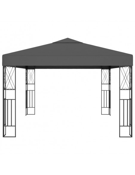 Gazebo 3x4 m Antracite in Tessuto