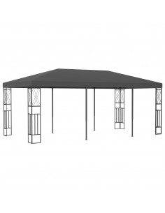 Gazebo 3x6 m Antracite in Tessuto 2