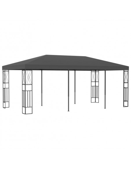 Gazebo 3x6 m Antracite in Tessuto