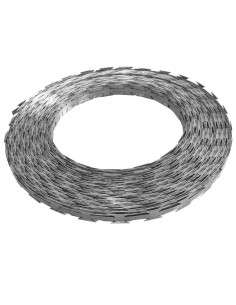 Filo Spinato Concertina con Lame in Acciaio Zincato 500 m 2