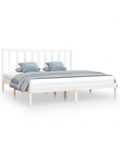 Giroletto Bianco in Legno Massello di Pino 200x200 cm 2