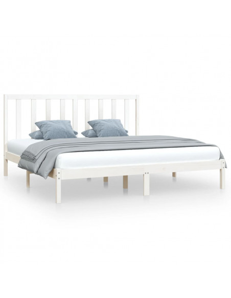Giroletto Bianco in Legno Massello di Pino 200x200 cm
