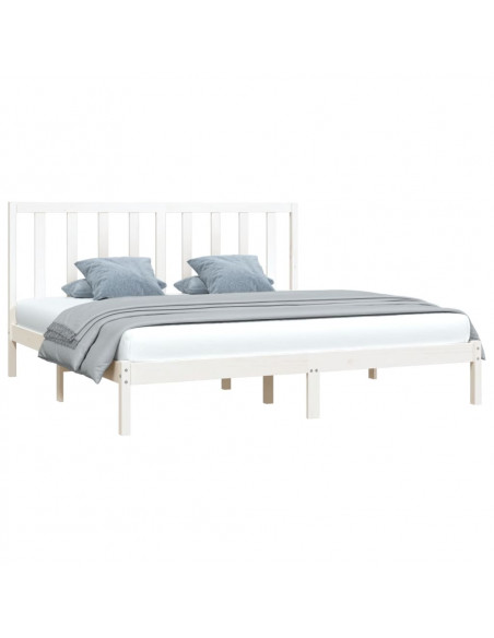 Giroletto Bianco in Legno Massello di Pino 200x200 cm