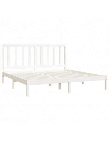 Giroletto Bianco in Legno Massello di Pino 200x200 cm