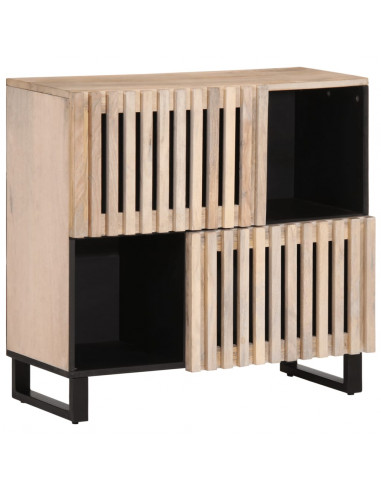 Credenza 80x34x75 cm in Legno Massello di Mango