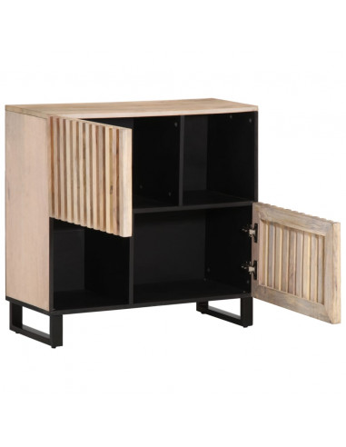 Credenza 80x34x75 cm in Legno Massello di Mango