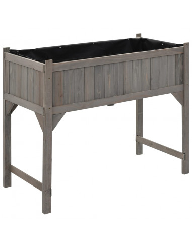 Aiuola Rialzata con Copertura Serra 110x54x120cm Abete Massello