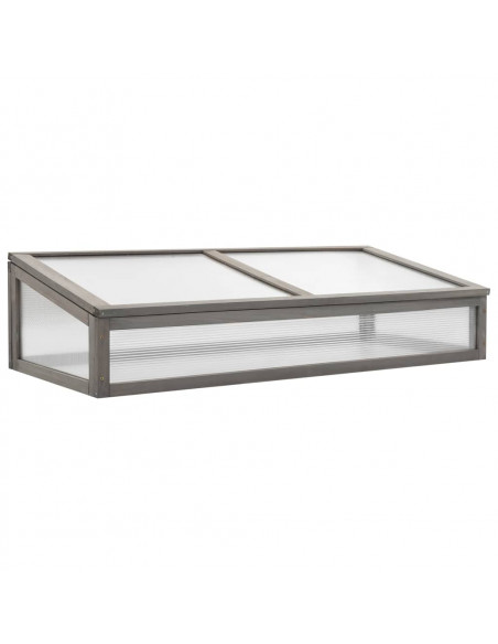 Aiuola Rialzata con Copertura Serra 110x54x120cm Abete Massello