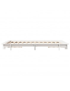 Giroletto Bianco 135x190 cm Legno Massello di Pino