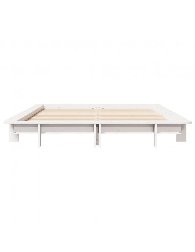 Giroletto Bianco 135x190 cm Legno Massello di Pino