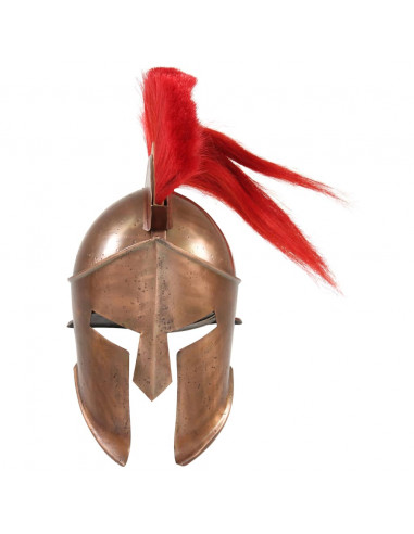 Elmo da Guerriero Greco Antico per LARP in Acciaio Rame