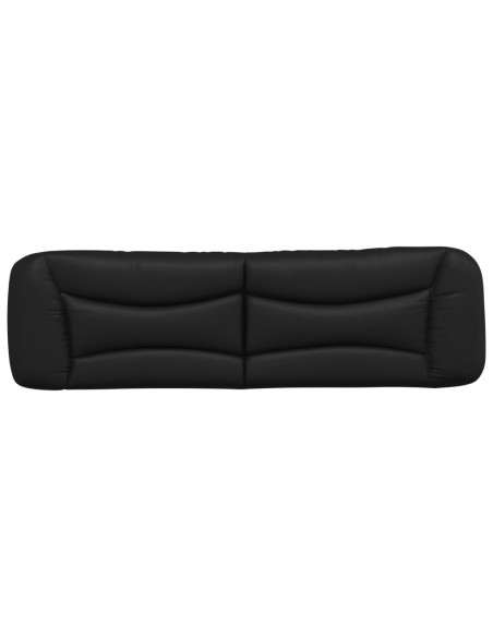 Cuscino Testiera Nero 180 cm in Similpelle