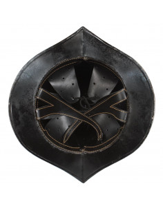 Elmo da Cavaliere Medievale Antico LARP in Acciaio Argento