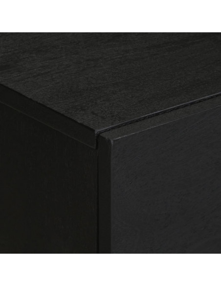 Comodino Nero 50x33x60 cm in Legno Multistrato