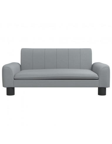 Divano per Bambini Grigio Chiaro 70x45x30 cm in Tessuto