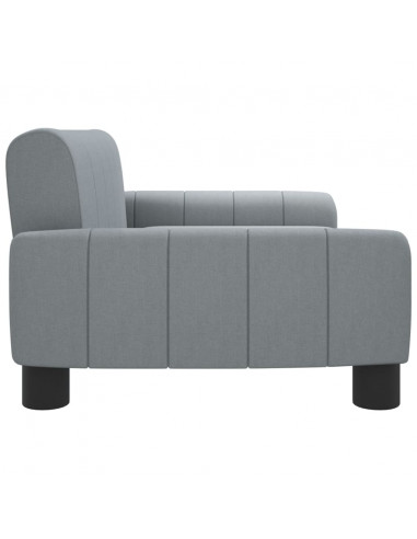 Divano per Bambini Grigio Chiaro 70x45x30 cm in Tessuto