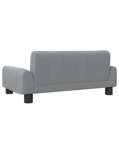 Divano per Bambini Grigio Chiaro 70x45x30 cm in Tessuto