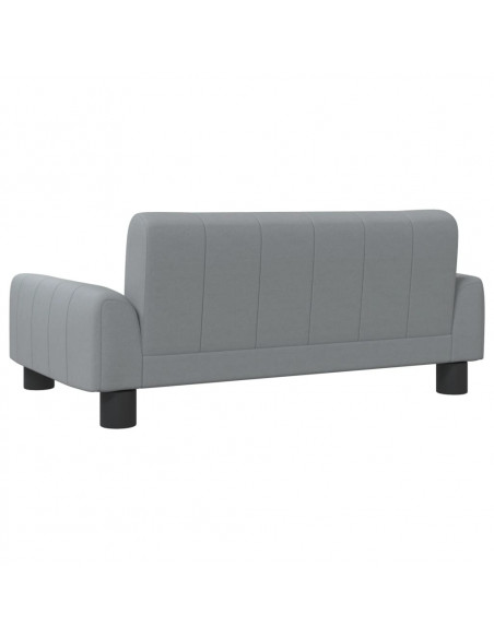 Divano per Bambini Grigio Chiaro 70x45x30 cm in Tessuto