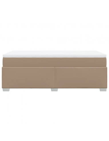 Giroletto a Molle con Materasso Cappuccino 80x200 cm Similpelle