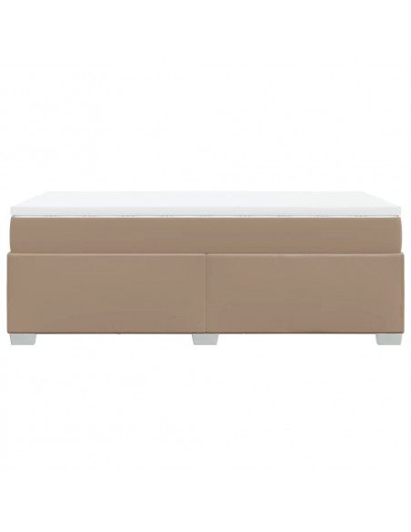 Giroletto a Molle con Materasso Cappuccino 80x200 cm Similpelle