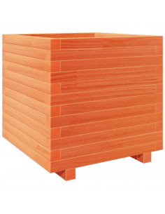 Fioriera Giardino Marrone Cera 50x50x49,5cm Legno Massello Pino 2