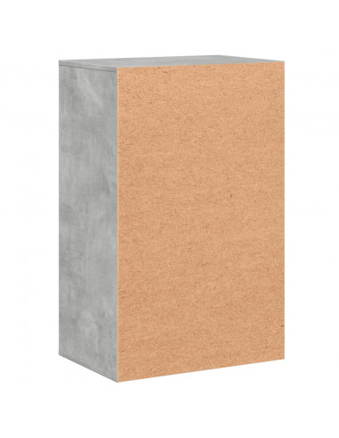 Armadietto Grigio Cemento 56,5x39x90 cm in Legno Multistrato