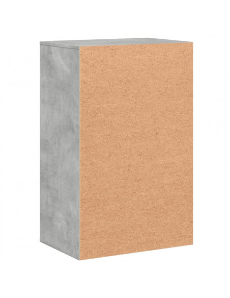 Armadietto Grigio Cemento 56,5x39x90 cm in Legno Multistrato