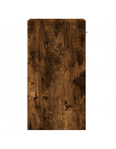 Comodini 2 pz Rovere Fumo 35x34x65 cm in Legno Multistrato